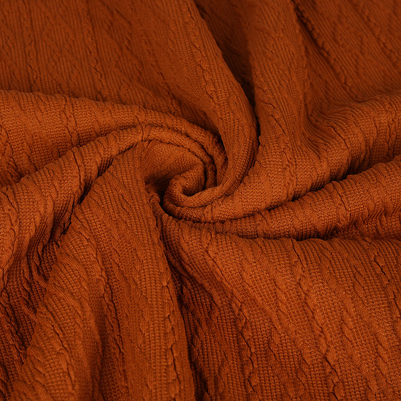 ผ้าเสื้อยืดถัก jacquard